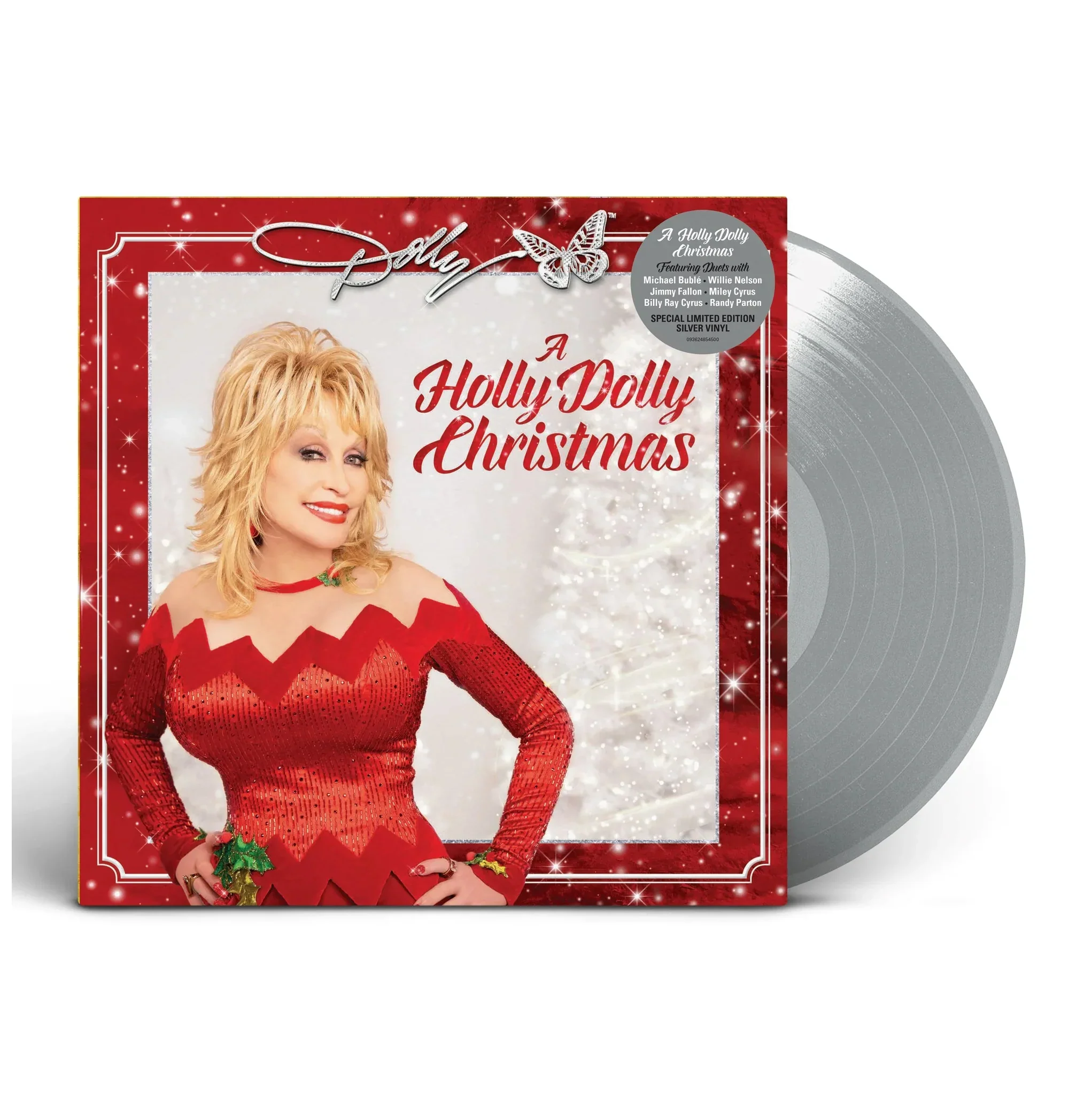 A Holly Dolly Christmas Silver Vinyl