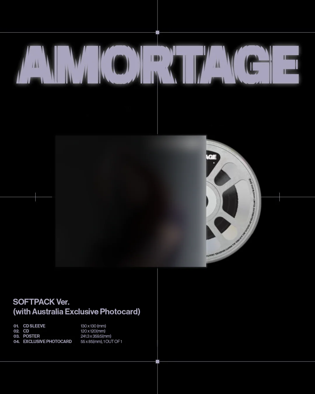 AMORTAGE - Photo softpack CD (with Australia Exclusive Photocard)