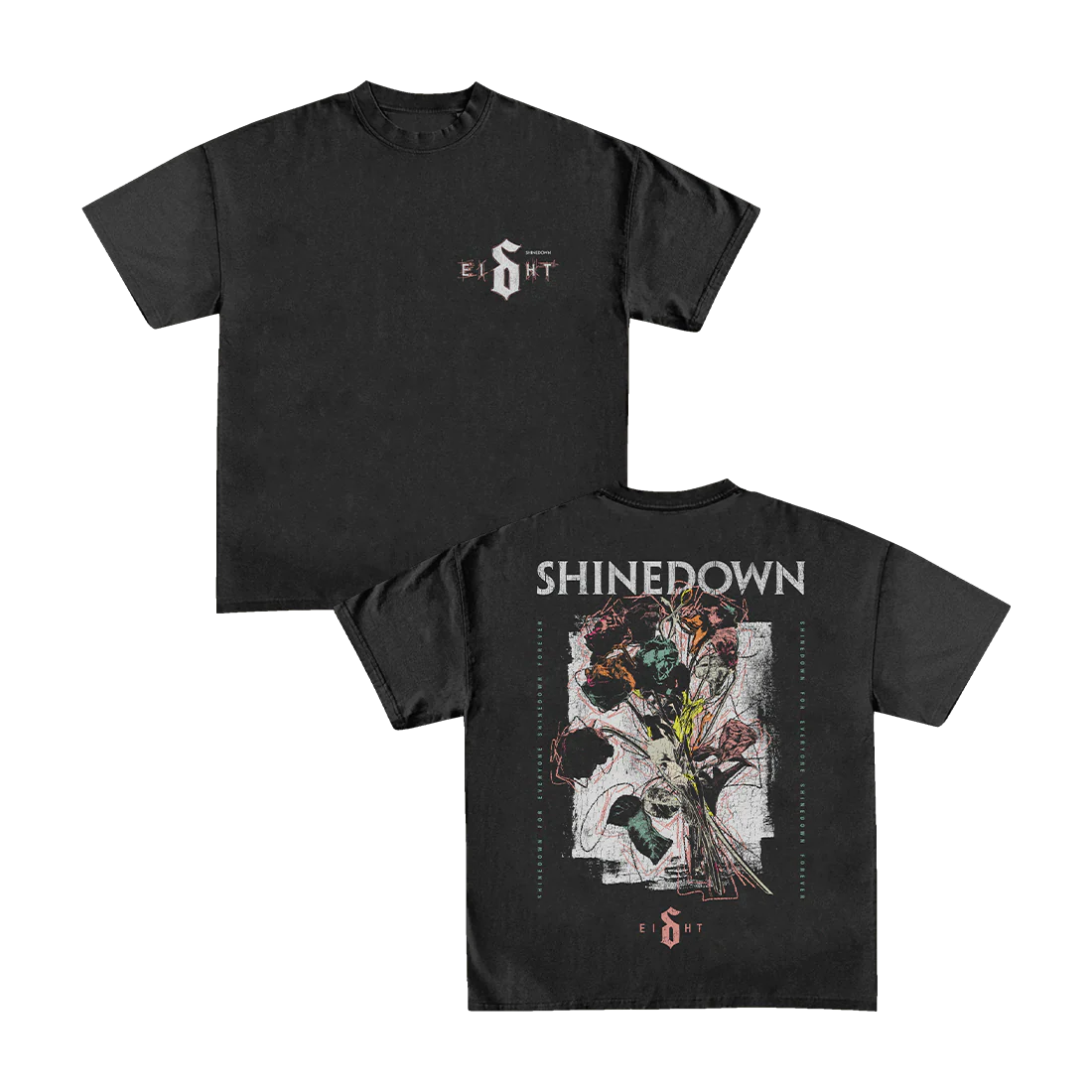 EI8HT - T-Shirt & CD with Signed Artcard - Image 3