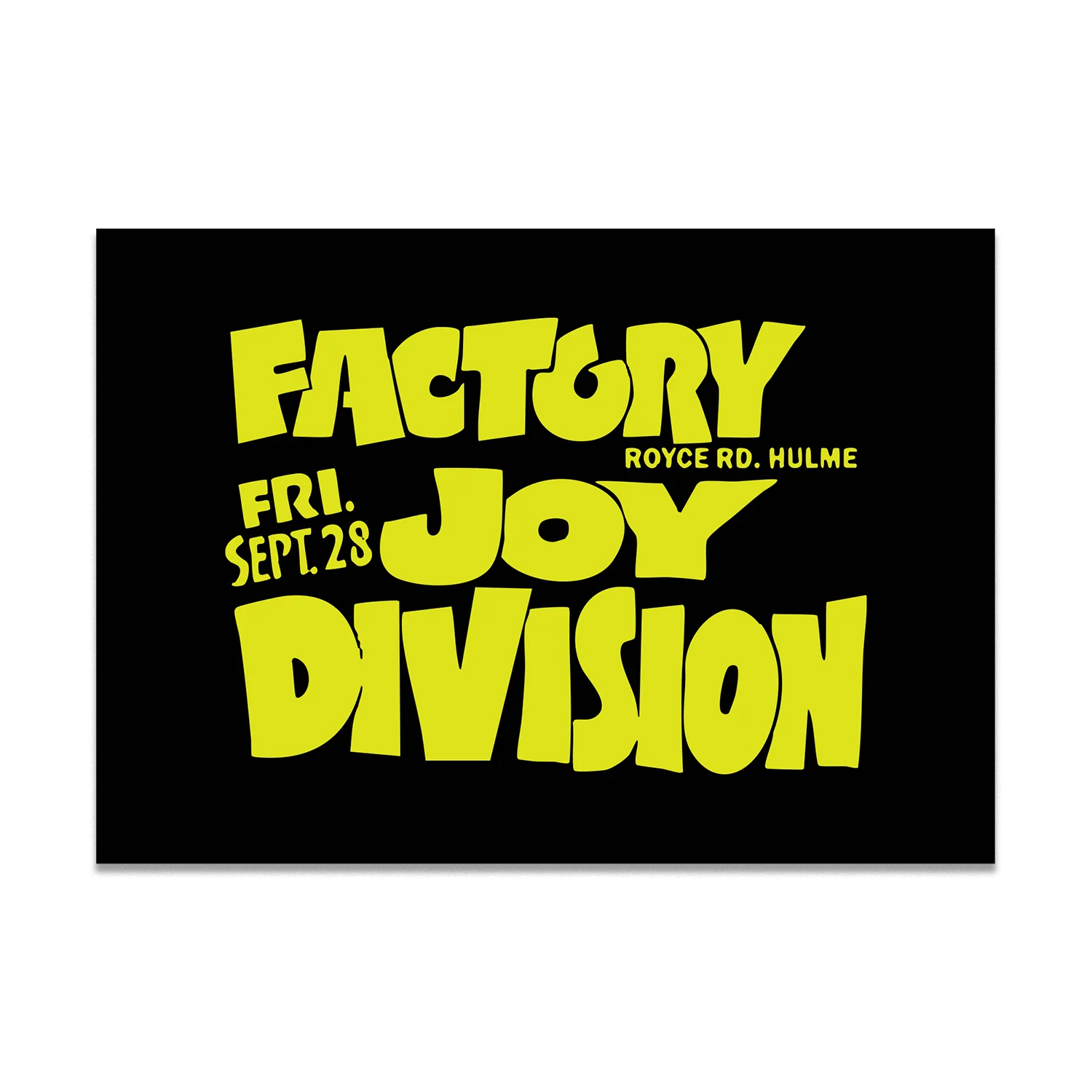 Factory Joy Division Print