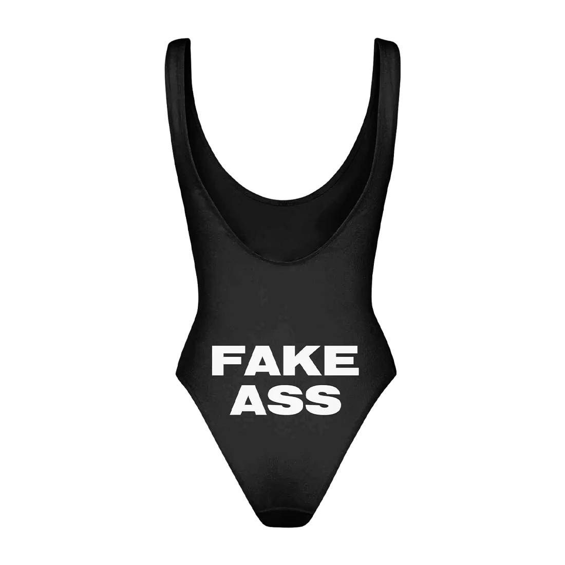 Fake Boobs/Ass Black Swimsuit - Image 3