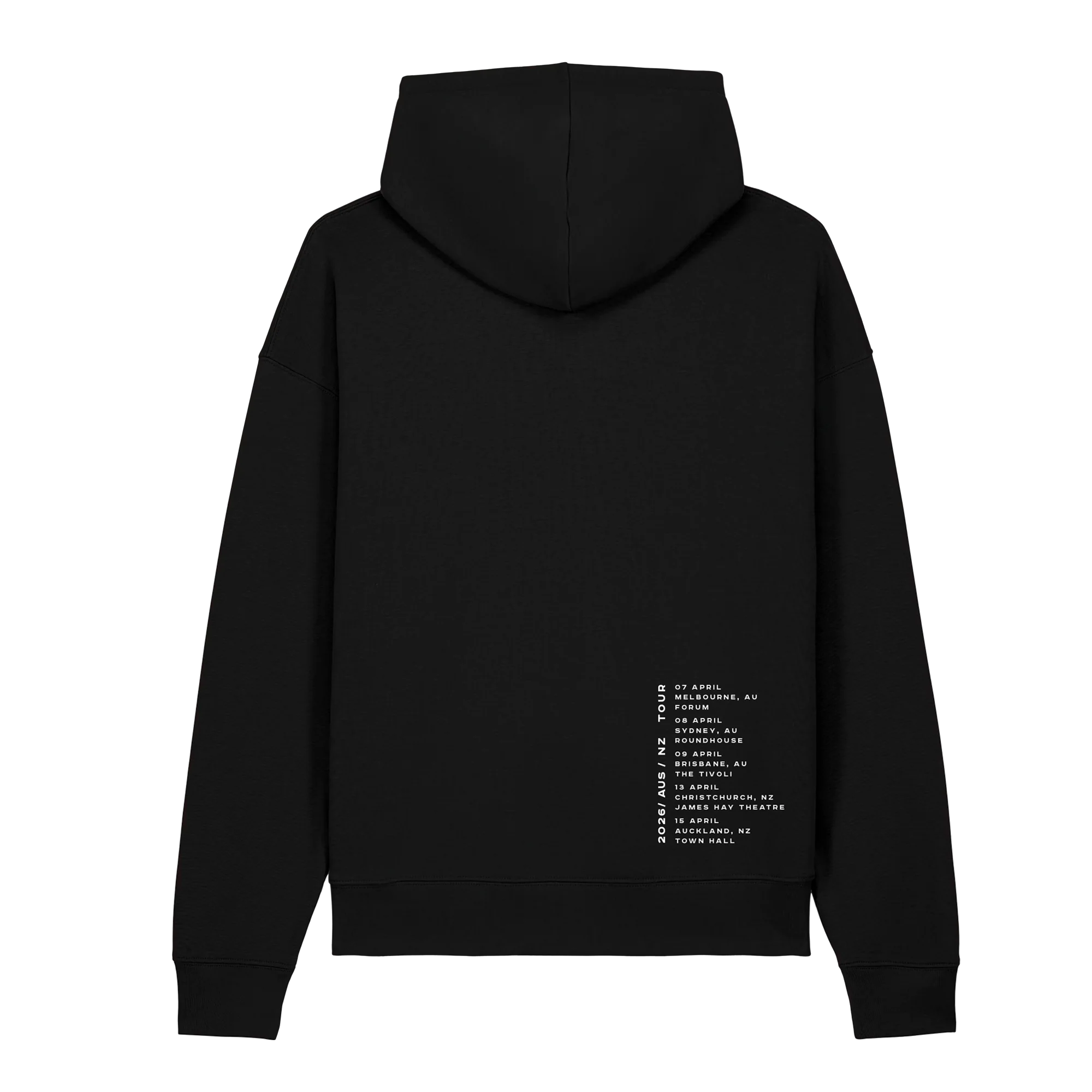 Futique Red Squiggle Aus NZ 2026 Tour Hood Black - Image 3