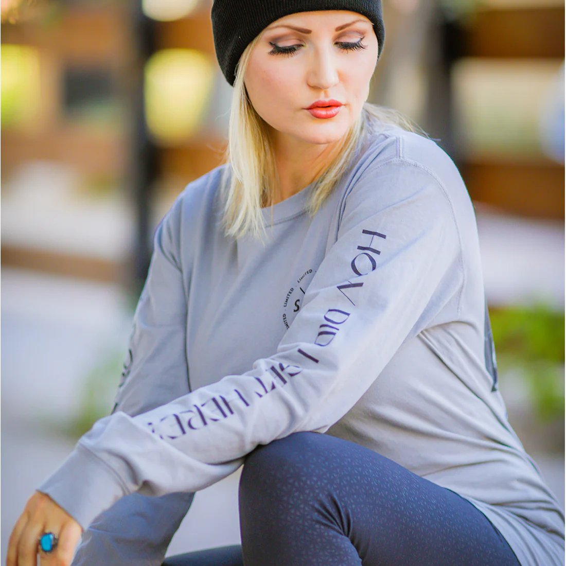 Gray Long Sleeve T-Shirt - Image 2