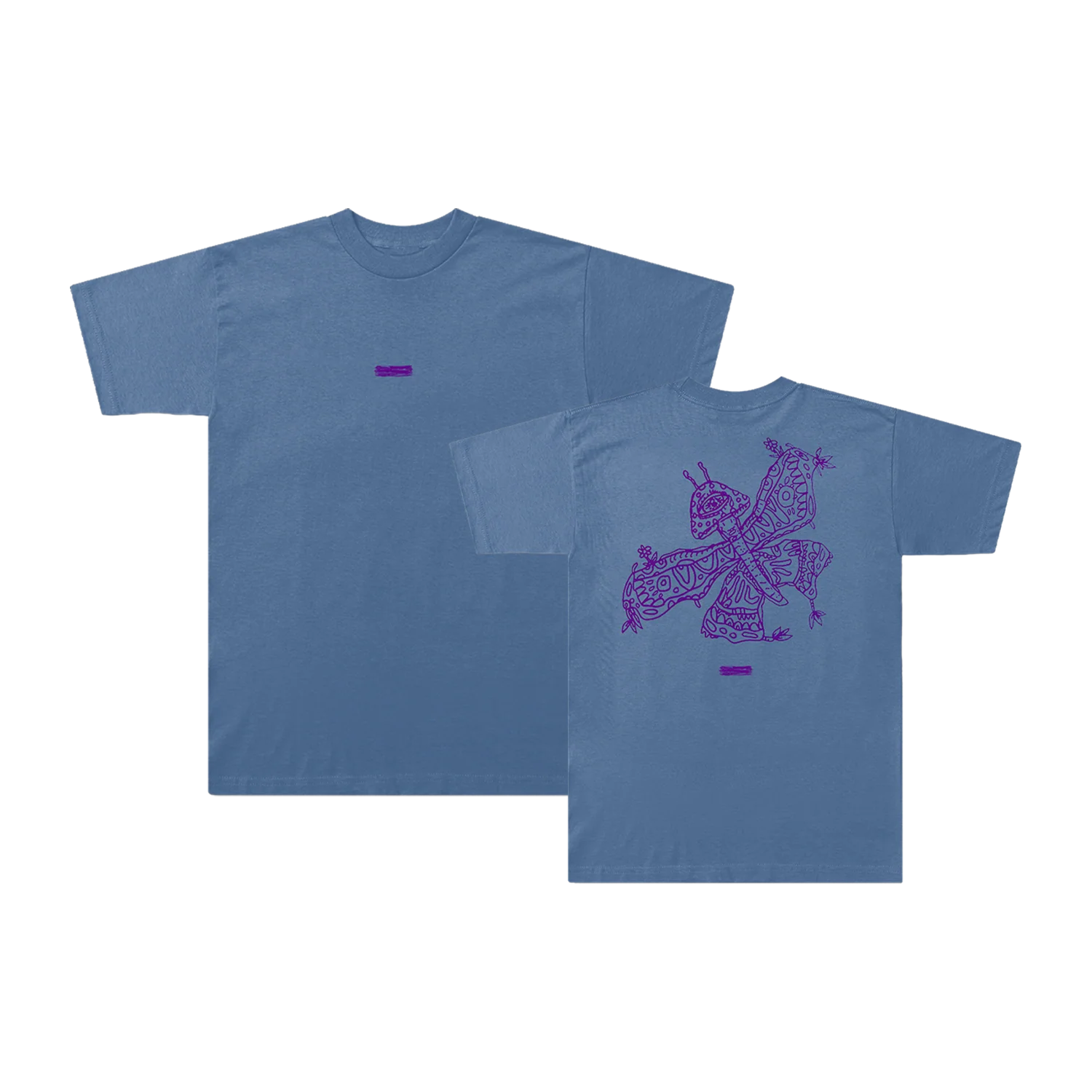Life Goes On Mushroom Butterfly T-Shirt