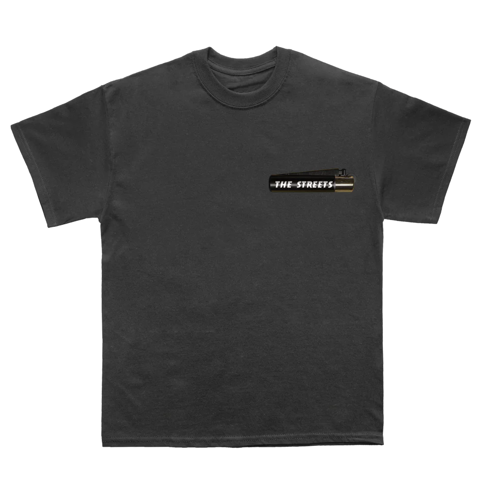 Lighter Pocket Print Black T-Shirt