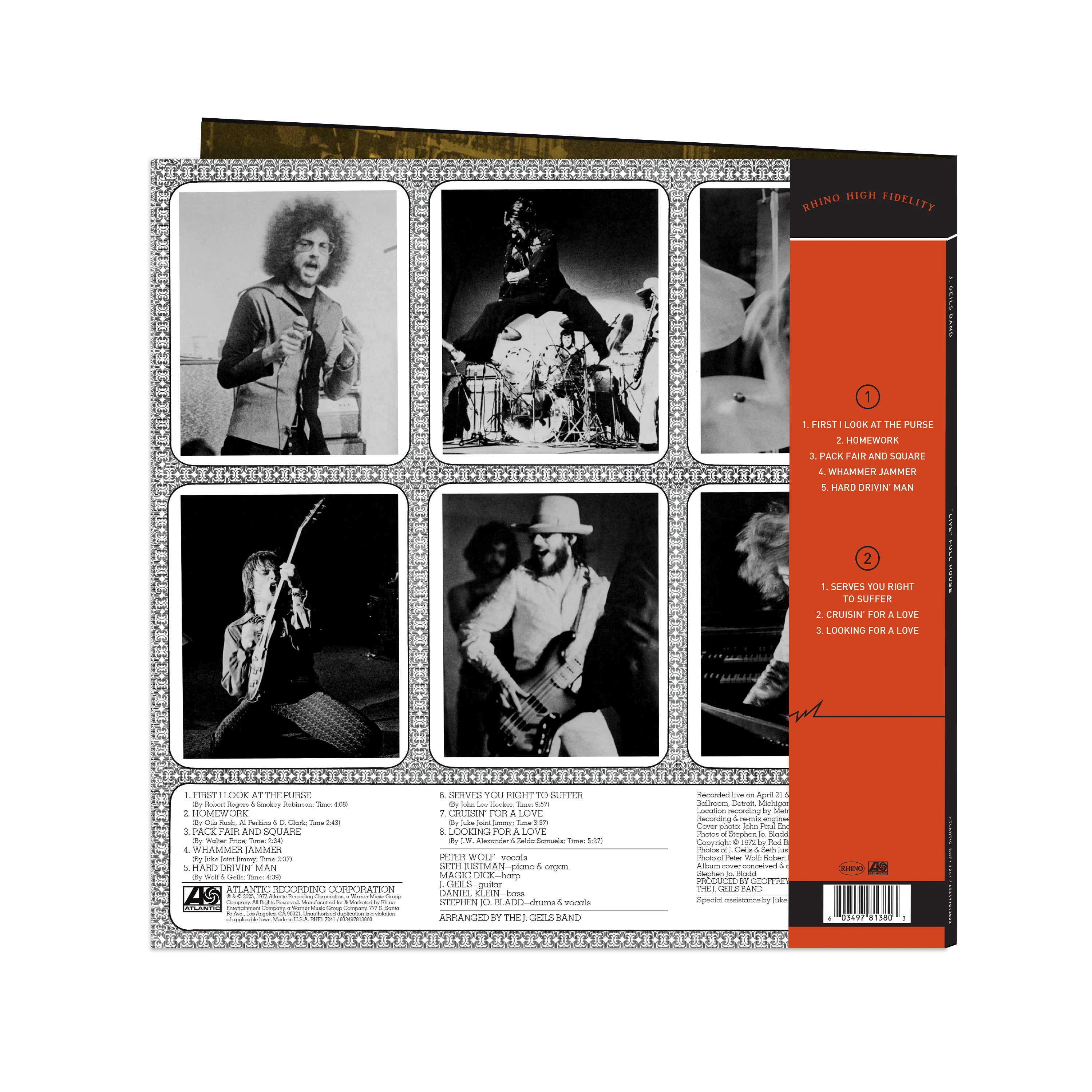 "Live" Full House (Rhino High Fidelity) Vinyl - Image 2