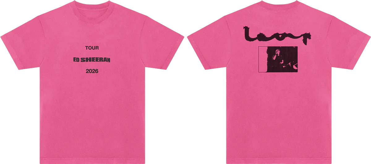 LOOP TOUR SCRIPT PINK TEE