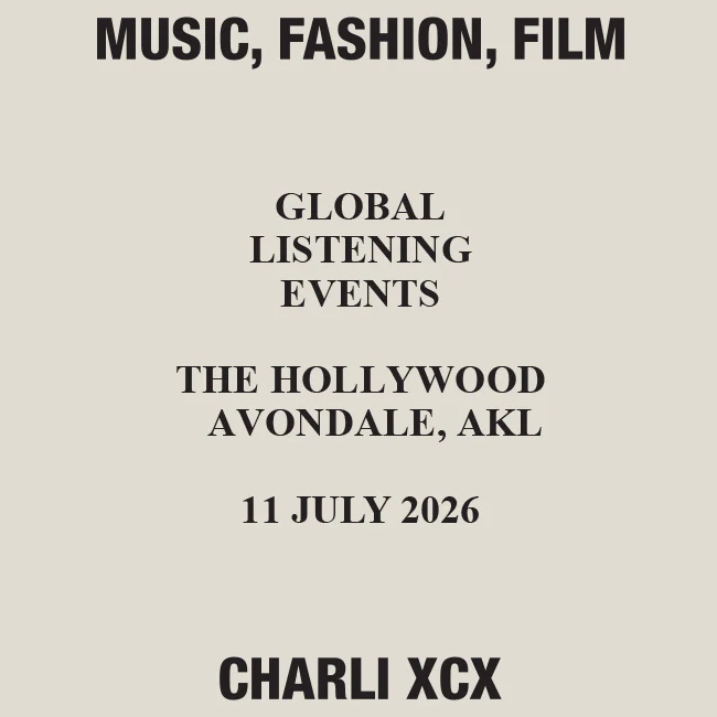 Music, Fashion, Film: Auckland Listening Event Ticket + 'Music, Fashion, Film' Album Digital Download
