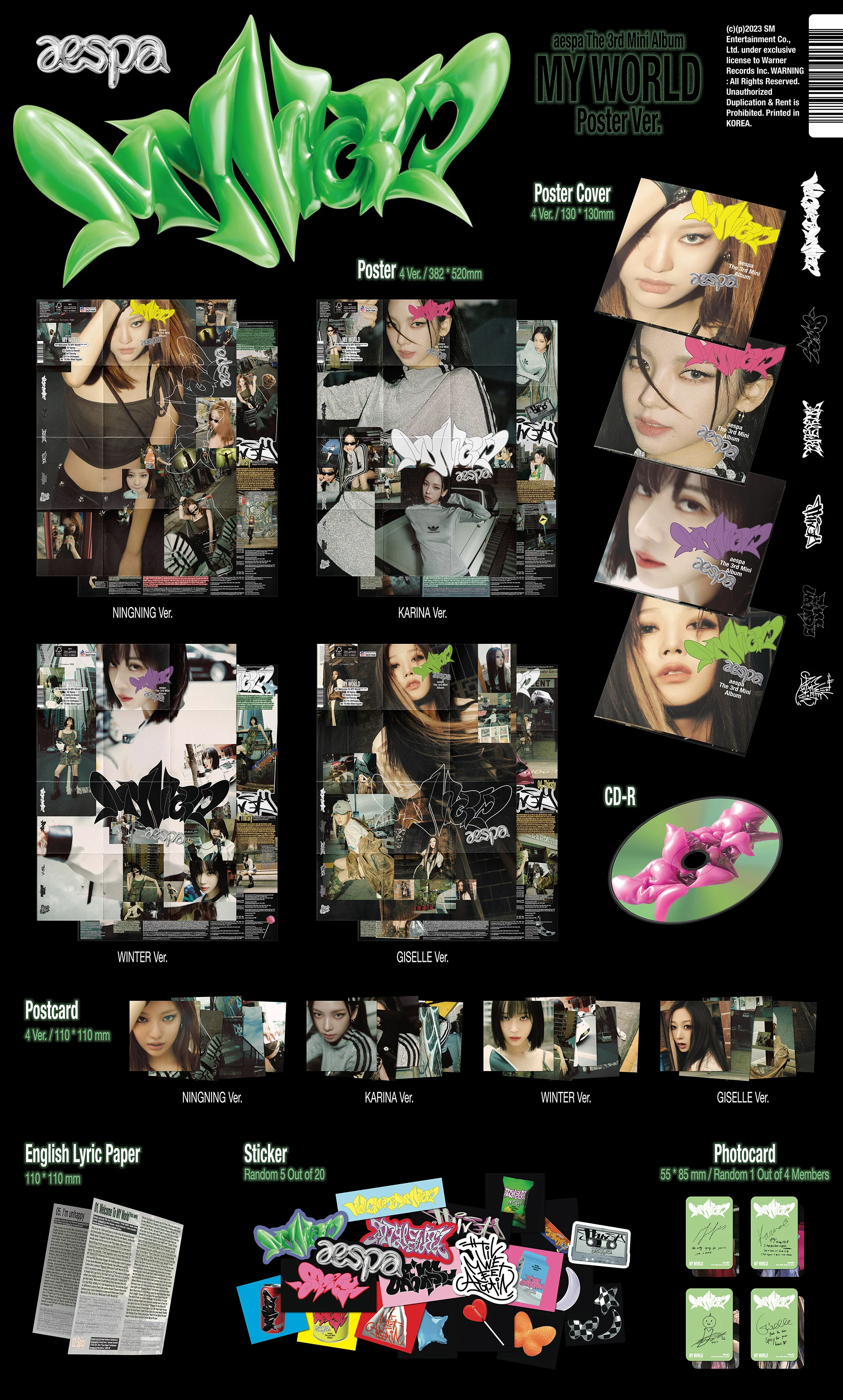MY WORLD Poster Version (GISELLE Cover) - Image 2
