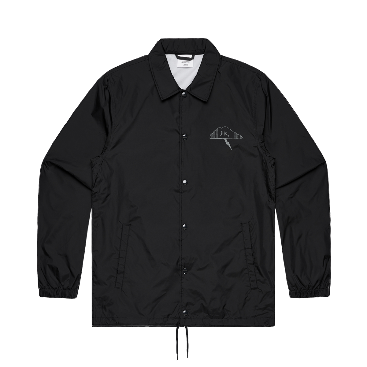 Sing The Greys Lightning Bolt Coach Jacket Black