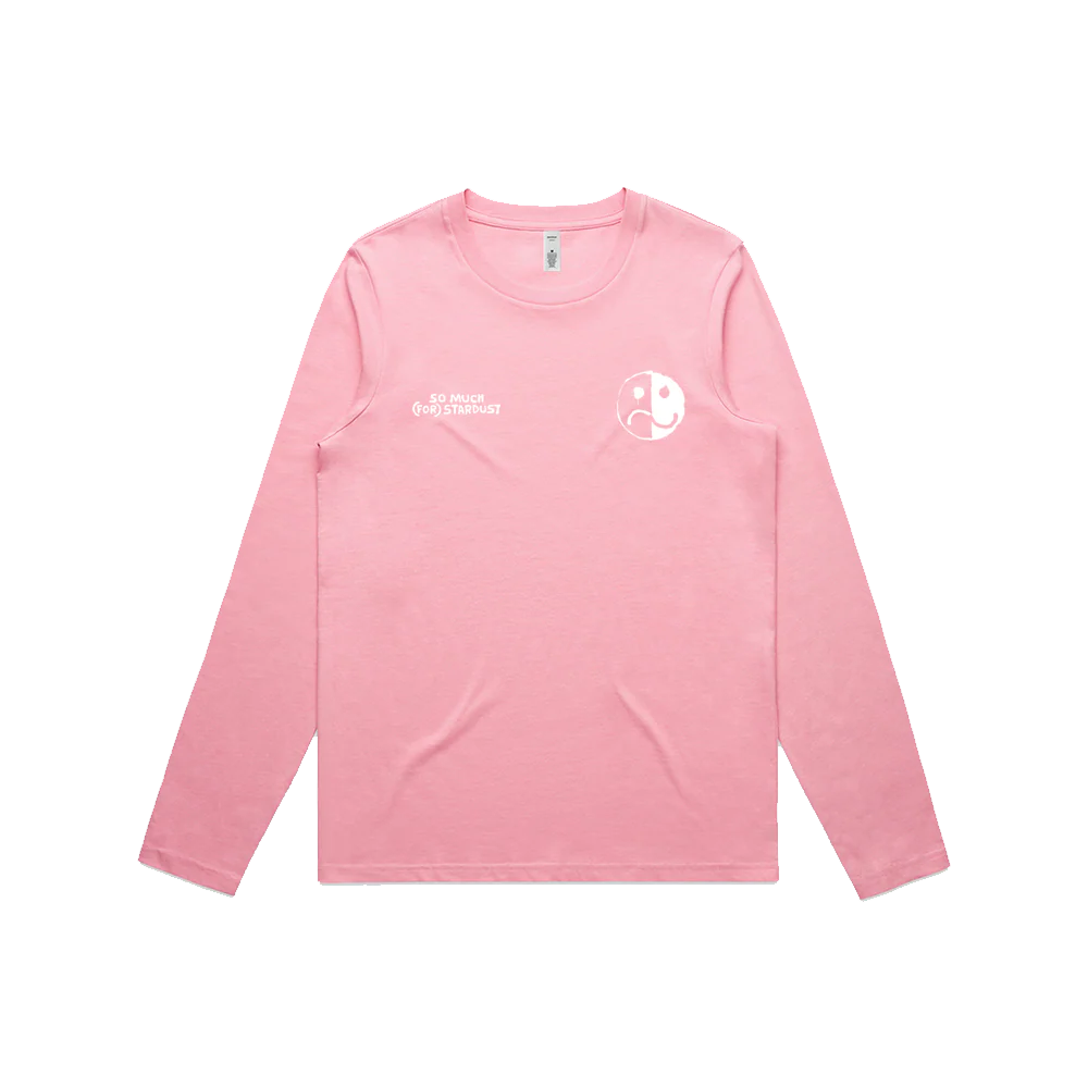 Smile/Frown Logo Pink Long Sleeve