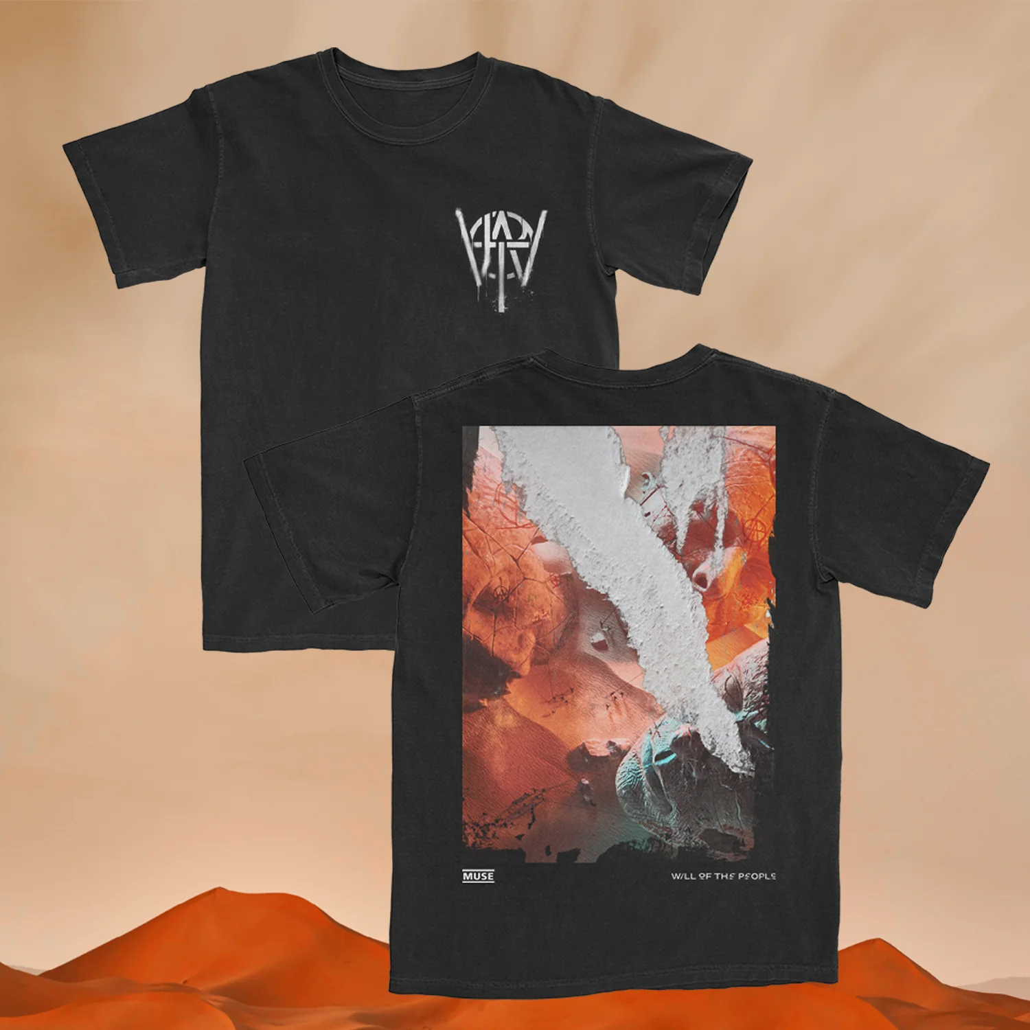 Will of the People Cover Collage Black T-Shirt